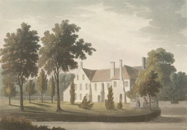 Ware Priory, established as a small Cistercian monastery in 1338 (and shown here in 1795). Its carter and shepherd were amerced by the Topcliffe Manorial Court | British Library