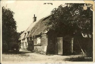 The Old Smithy, site of Meldreth's first Post Office | Bell's Postcard supplied by Ann Handscombe