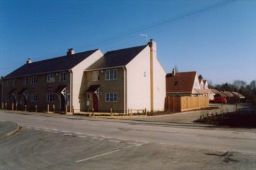 New houses on the site of the garage