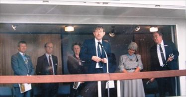 Peter Bottomley Minister for Transport opening the Bypass Peter Bottomley Minister for Transport opening the Bypass | Meldreth WI