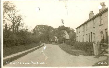 Allerton Terrace home to the Pepper family from 1940 onwards | Bell's postcard supplied by Ann Handscombe