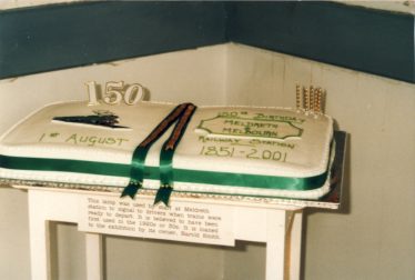 Birthday cake to celebrate the railway's 150 years. | Ann Handscombe