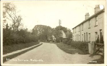 Allerton Terrace railway cottages, where the Pepper family lived, shown in the 1920s | Bell's Postcard