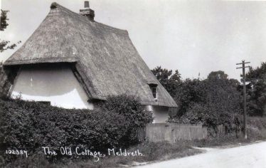 Applecote Cottage, High Street, Meldreth, 1920s | Bell's Postcard