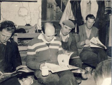 11.00am Tea Break at the Atlas Stone Company in the 1950s. Don is pictured second from the left. | Photograph supplied by Bill Nunn