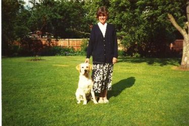 Betty in vicarage garden c. 1988 | Photo supplied by Jim Greasley