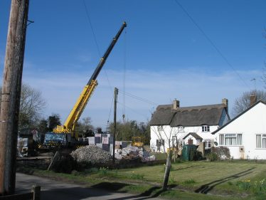 Work on the barn extension is underway | Tim Gane