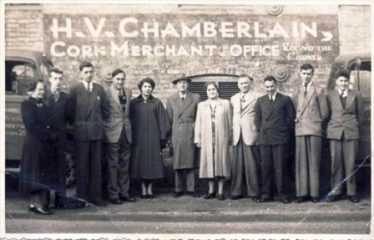 Peter (second left) with some of his co-workers in 1953 | Photo supplied by Tim Gane