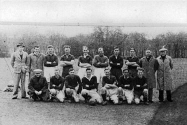 Meldreth Football Club players in the 1940s. Don is on the back row, fifth from the left | Photograph supplied by John Sims