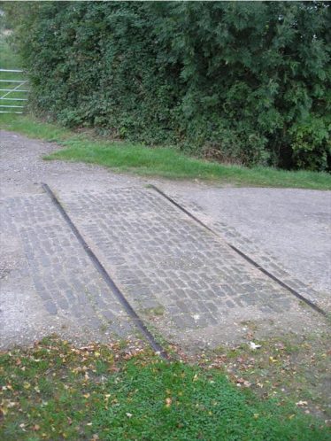 Old railway lines across Chiswick End Old railway lines across Chiswick End | Photograph by Tim Gane, 2007
