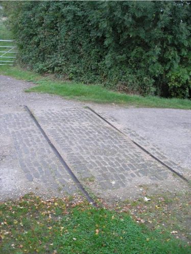 Old railway lines across Chiswick End | Photograph by Tim Gane, 2007