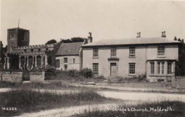 Meldreth Church and Vicarage Meldreth Church and Vicarage | Bell's Postcard supplied by Joan Gane