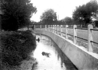 Sheene Corner after improvements ~1936 | Cambridge Antiquarian Society Lantern Slide