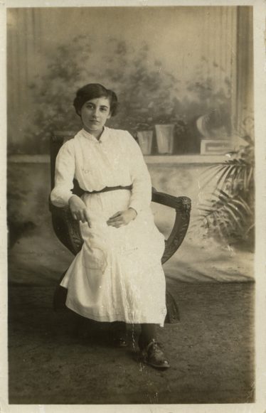 Photograph 9: Louisa Mary (Dol) Wing ~1918.  Dol was born in 1896 and married Mont Jacklin in 1919. | Bill Wing