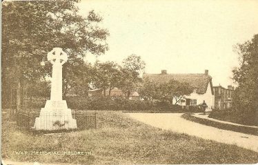 Rose Cottage and Hope Folly from the War Memorial circa 1935 | Postcard: Ann Handscombe collection