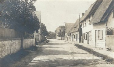 Meldreth High Street - Robert H Clark postcard, postmarked 1905 | Supplied Kathryn Betts