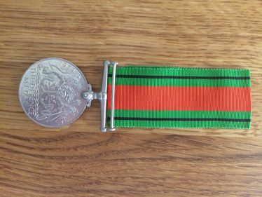 The Defence Medal awarded to Corporal Leslie Pepper for his service in the Home Guard | Brian Pepper