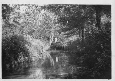 The river Mel with my brother Ron standing on the bridge | Ken Winter