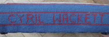 Detail from Jane Cameron's kneeler Detail from Jane Cameron's kneeler