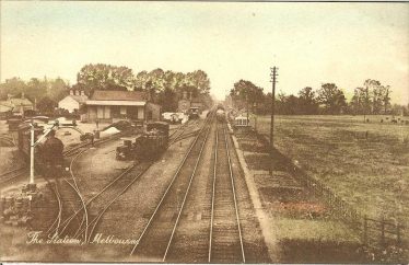 Melbourn Station and Goods Yard ~1935. An unusually titled postcard but presumably aimed for sale in Melbourn