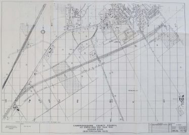 A10 London-King's Lynn Trunk Road, Melbourn Bypass, Objectors Eastern Route A10 London-King's Lynn Trunk Road, Melbourn Bypass, Objectors Eastern Route | Cambridgeshire County Council. DRG No. J 212/103. 1984.