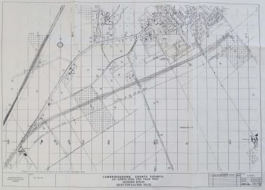 A10 London-King's Lynn Trunk Road, Melbourn Bypass, Objectors Eastern Route | Cambridgeshire County Council.  DRG No. J 212/103.  1984.