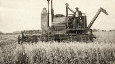 Norman harvesting at Mettle Hill in the 1960's Norman harvesting at Mettle Hill in the 1960's | Chris Duguid
