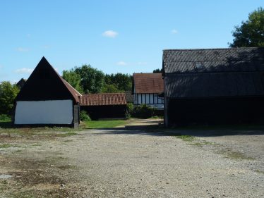 A rear view of Chiswick Farm taken in 2013 showing the barns in what was once the farmyard. | Tim Gane