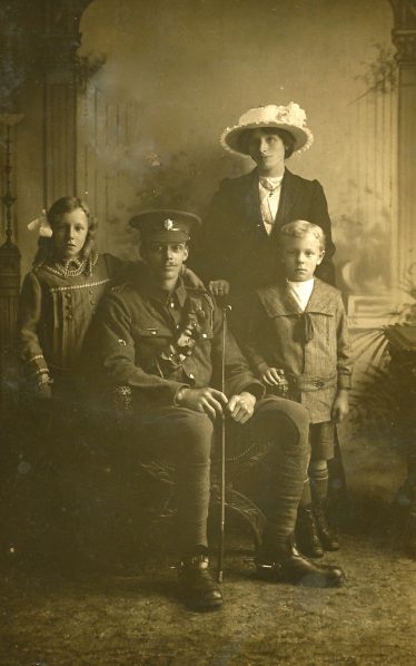 Percy Cox and his second wife, Elizabeth, with Mona and Jack (undated but probably July 1915) | Photo supplied by Judy Murray