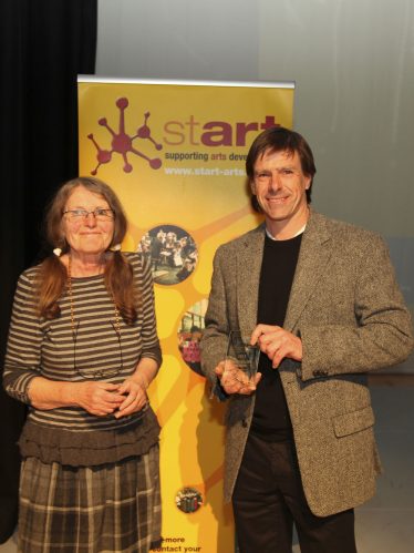 Rosemary Millar presents David Chappell with his award | South Cambridgeshire District Council