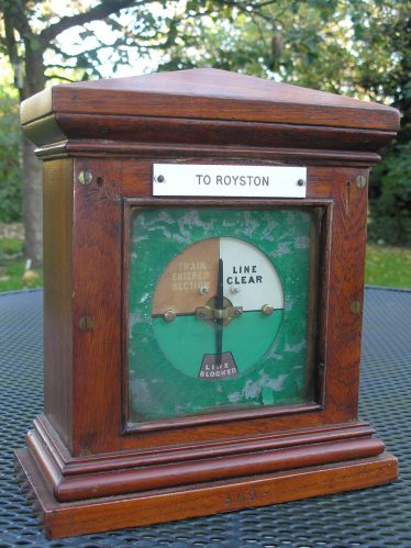 The Meldreth to Royston Pegger.  This pegger was actually installed in the Meldreth signal box. | Photo by Tim Gane, courtesy of Mike Sharman