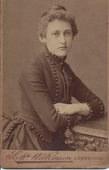 Lelia E. Ellis, June 1887. Lelia was one of the daughters of Charles and Maria and later became Lelia Nott Harding. | Wendy Ellis