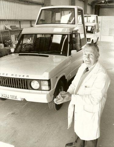 Keith Jacklin with the Popemobile in 1972 | Photograph supplied by Keith Jacklin